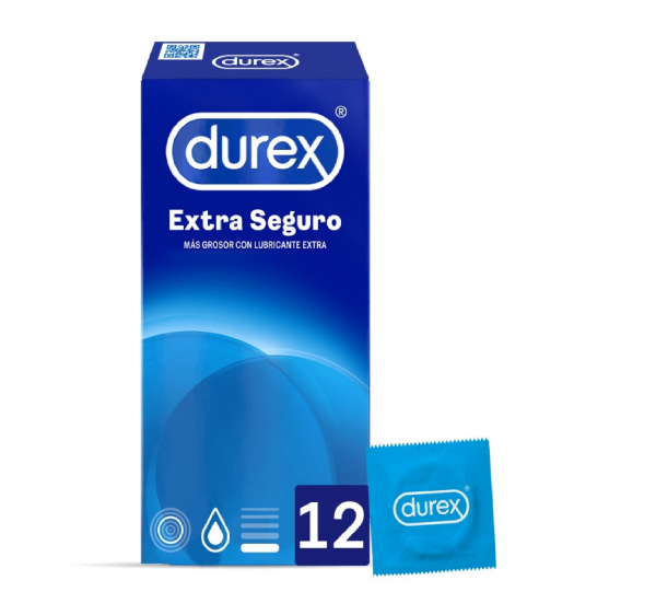 PRESERVATIVOS DUREX EXTRA SEGURO EASY ON 12 U